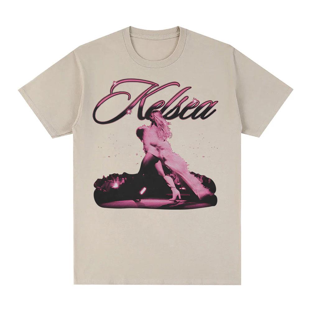 KELSEA VINTAGE PHOTO T-SHIRT Kelsea Ballerini High Quality Tee-shirt 100%cotton Round Neck Hip Hop Style Sleeve Women/men Tees