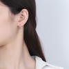 Серьги-крестики из стерлингового серебра S925, модный дизайн, серьги с бриллиантами, индивидуальные мужские и женские модные серьги, элегантные серьги, ювелирные изделия
