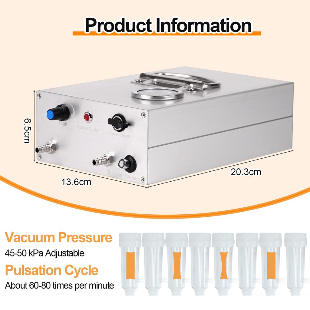 Пульсатор Вставной Электрическая Доильная Машина Вакуумный Насос Аксессуар для Осла Овцы Коровы Лошади новый Принадлежности для Сельскохозяйственных Животных