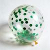 60pcs Confetti Balloons 12inch High Transparency Latex Balloon Colored Circular Sequins Balloon Birthday Wedding Party Decor
