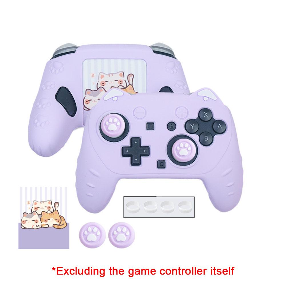 Cat Paw Silicone Soft Shell Gamepad Sticker Skin For Switch 2 Pro/NS2 Pro Game Controller Case Thumb Stick Grip Cap Cover