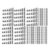 M3 Black Alloy Steel Hex Socket Screws Bolt and Hex Nuts Washers Assortment(Button Head)