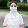 Sun UV Protection Hiking Embroidered Scarf Triangular Scarf Sunscreen Veil Face Cover Ice Silk Mask