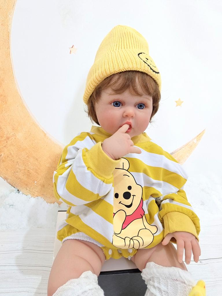 BZDOLL Reborn Baby Boy, игрушка-кукла с 3D краской, кожа с венами, мягкий силикон, 60 см, для детей, коллекция Bebe Artist