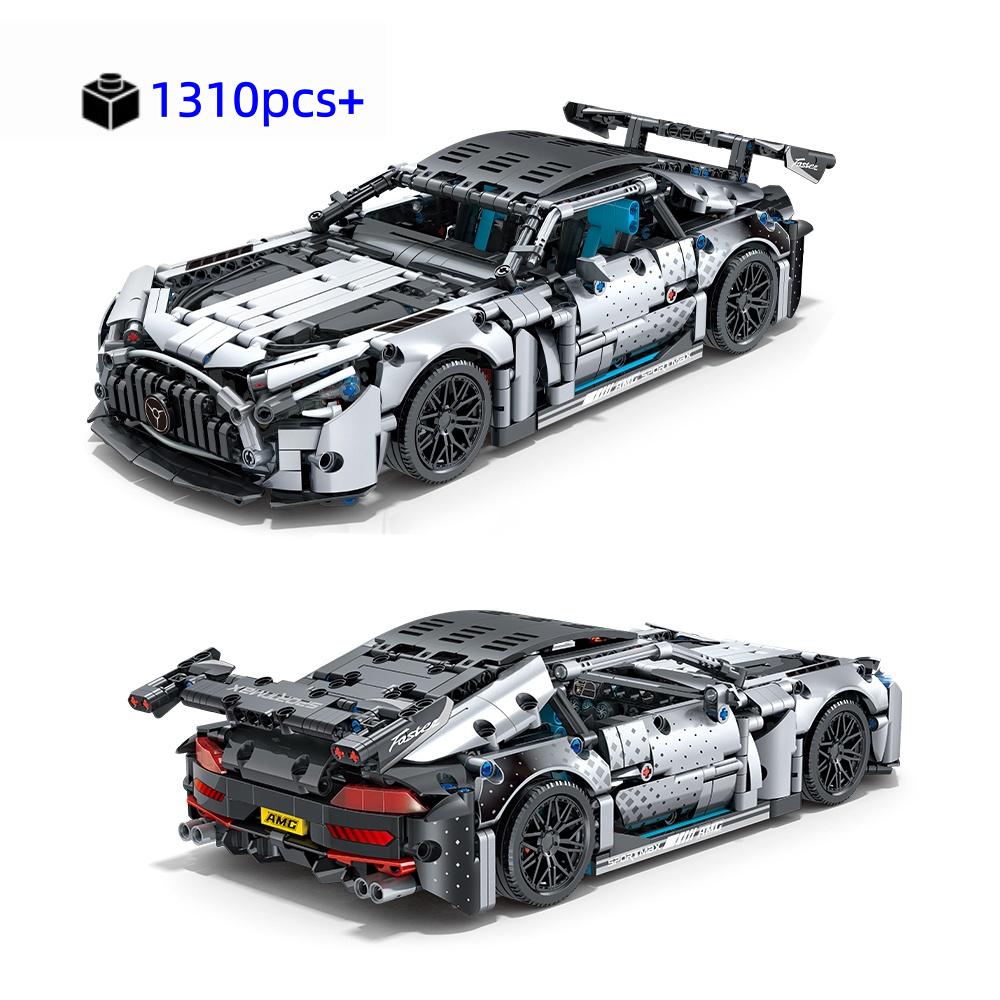 1310 PCS Technical Racing Car Building Blocks Set, 1:14 Scale Sports Vehicle Model Kit for Adults Boys Kids Birthday Gifts