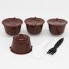 Reusable Coffee Capsule Filter Cup for Nescafe Dolce Gusto Refillable Caps Spoon Brush Filter Baskets