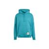 Adidas Lounge Fleece Hoodie With Logo Patch Men Tops Arctic-Blue IM0479