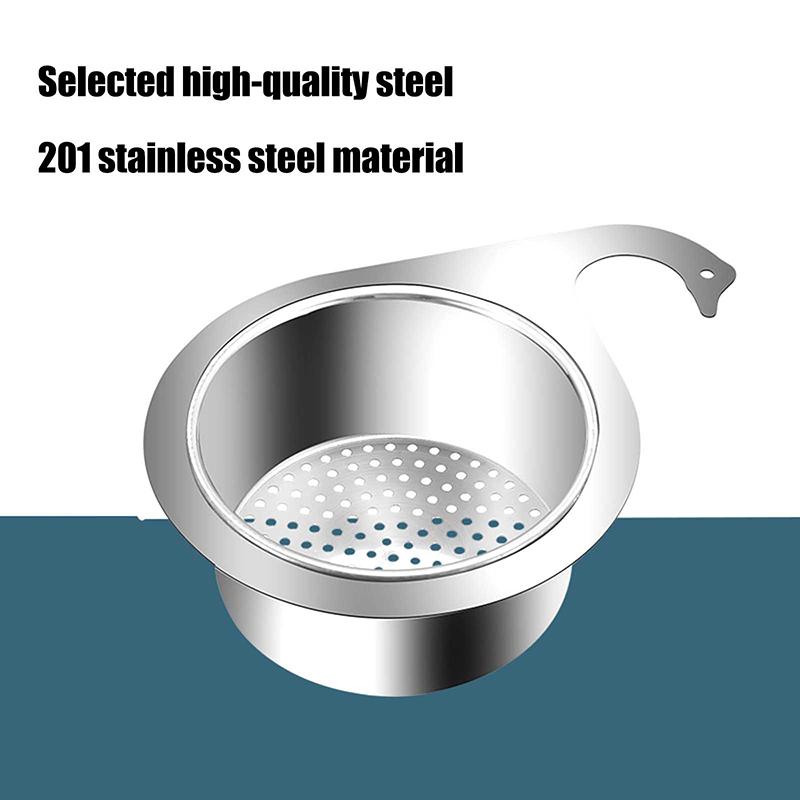 Фильтр в форме лебедя, кухонные принадлежности, слив для раковины, корзина для воды, многофункциональная, без перфорации, подвесная корзина из нержавеющей стали, полка для хранения