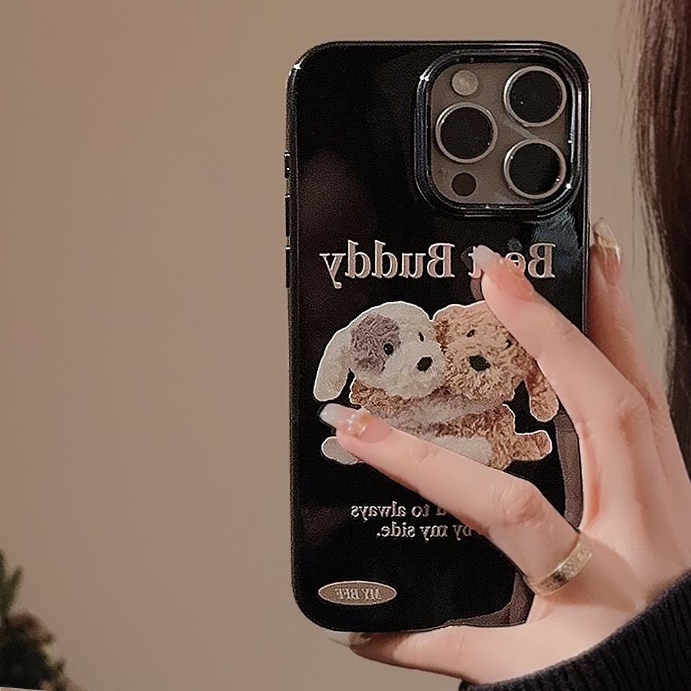 Корейская кукла Инс Щенок 15promax для Чехла на Телефон Apple 16 для IPhone17 Милый Крутой 11 Подвесная Цепочка X Модный