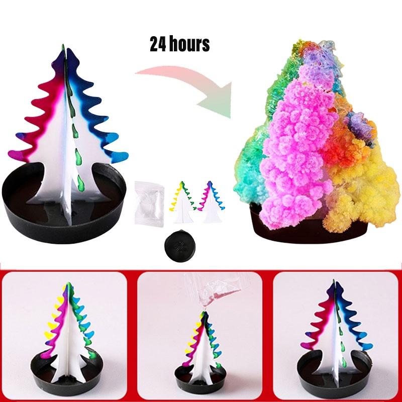 Diy Flowering Christmas Tree Magical Paper Tree With Growing Crystals Great Gift For Kids