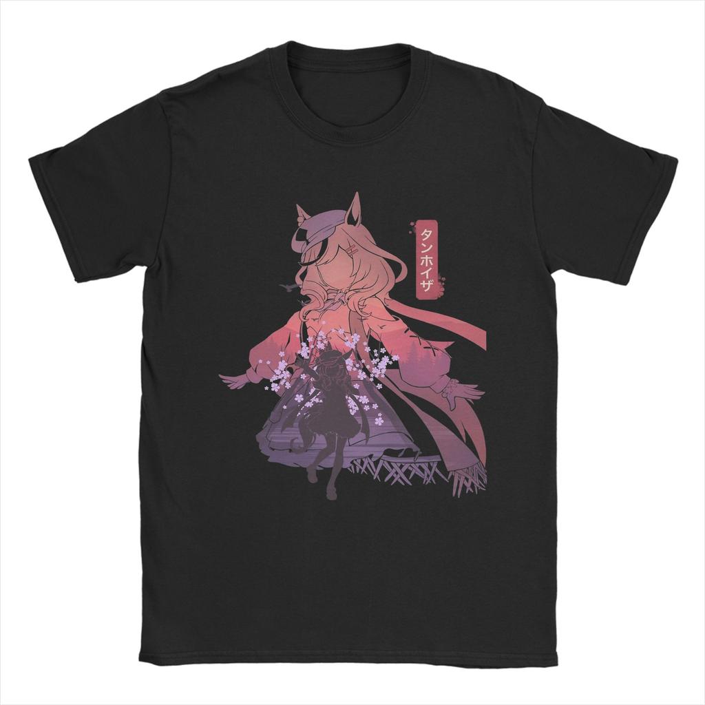 Silence Suzuka Uma Musume Аниме Футболки Унисекс Хлопок Смешные Футболки Круглый Вырез Футболка Короткий Рукав Одежда 6XL