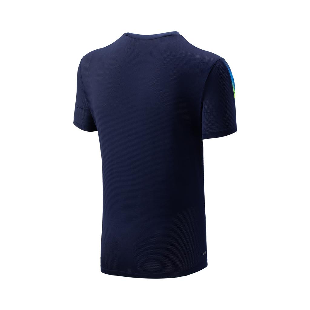 Li Ning Badminton Collection T Shirt Unisex Sailor Blue AAYV167-4