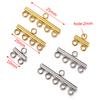 20pcs Stainless Steel Necklace Bracelet Layer Clasps Pendant Bail Connect Tassel DIY Connectors Jewelry Making Earrings Supplies