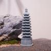Artificial Mini Lanterns Statue Multifunctional Pagoda Garden Miniature Sculpture  Home