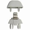 2pcs Gray Sun Visor Support Retainer Clip Hook For VW Passat Polo Up! Skoda Citigo Rapid 2012-2015 Seat MII 6RD857561 6R0857561