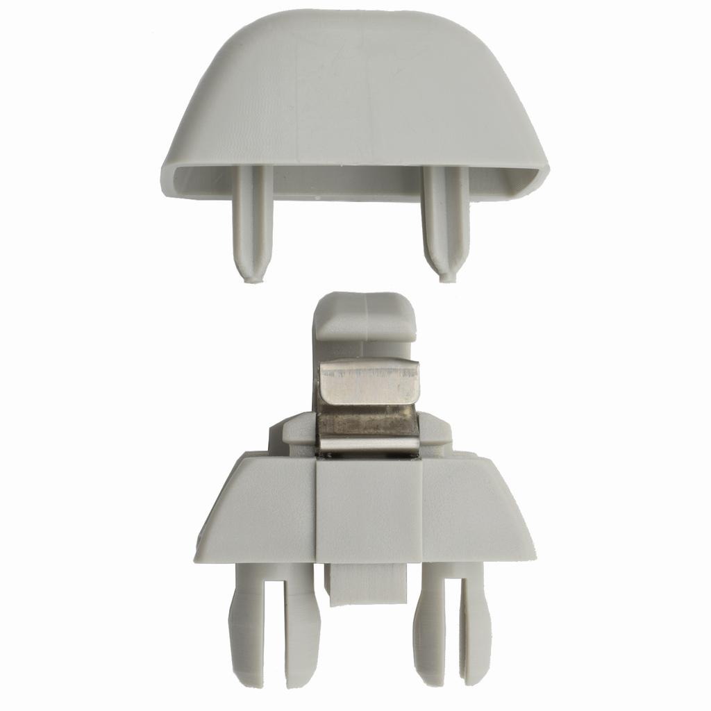 2pcs Gray Sun Visor Support Retainer Clip Hook For VW Passat Polo Up! Skoda Citigo Rapid 2012-2015 Seat MII 6RD857561 6R0857561