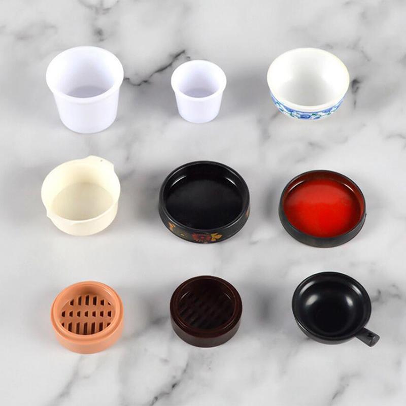 Кукольный домик, модель столовой посуды, имитация еды, игрушки, миска, тарелка, ложка, горшок, игровой домик, миниатюрная кухонная утварь, аксессуары для кукол