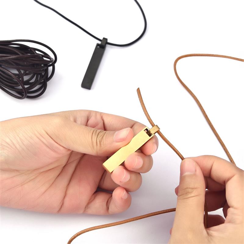 Длинная 5 м круглая веревка из воловьей кожи диаметром 1/1,5/2/2,5/3 мм, подвесные ремешки, шнур для браслета, веревка для подарочной упаковки