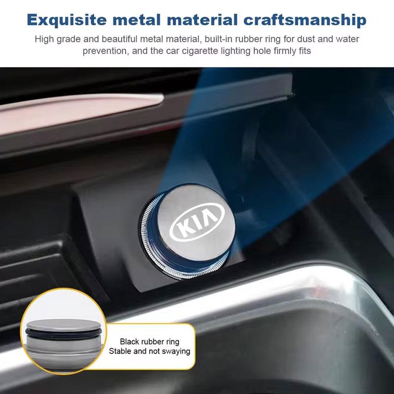 Пылезащитная крышка прикуривателя автомобиля, Декоративный колпачок от пыли для Kia Sportage Picanto Rio Niro Morning Ceed Proceed Stonic Optima yzck10