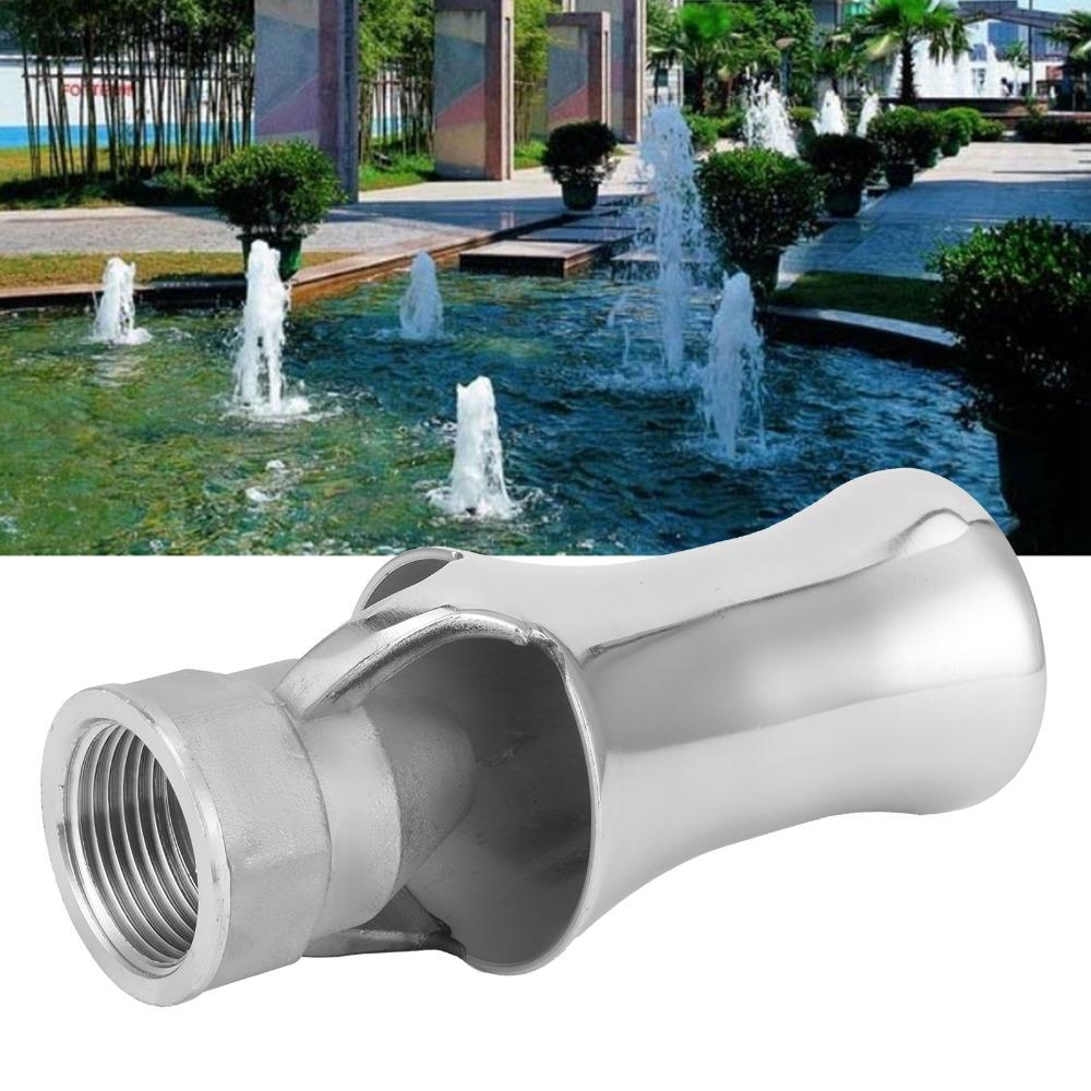 Silver Cedar Nozzle 304 Stainless Steel Fountain Sprinkler Fountain Nozzle  Courtyard Water Display