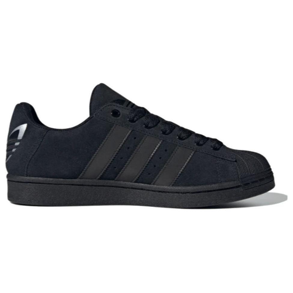 adidas Оригинальные Superstar Удобные Модные Амортизирующие Прочные Низкие Кроссовки Мужские Кроссовки Черные IF7913
