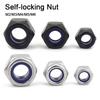 10pcs M2 M3 M4 M5 M6 Locknut 304 Stainless Steel Insert Lock Nut New Self-locking Nut  Fastener