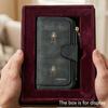 Unique Western Cowboy Frog Men's Large Capacity Wallet with Business Card Slot and Cash Pocket, Suitable for Formal Occasions and Office Use, Ideal