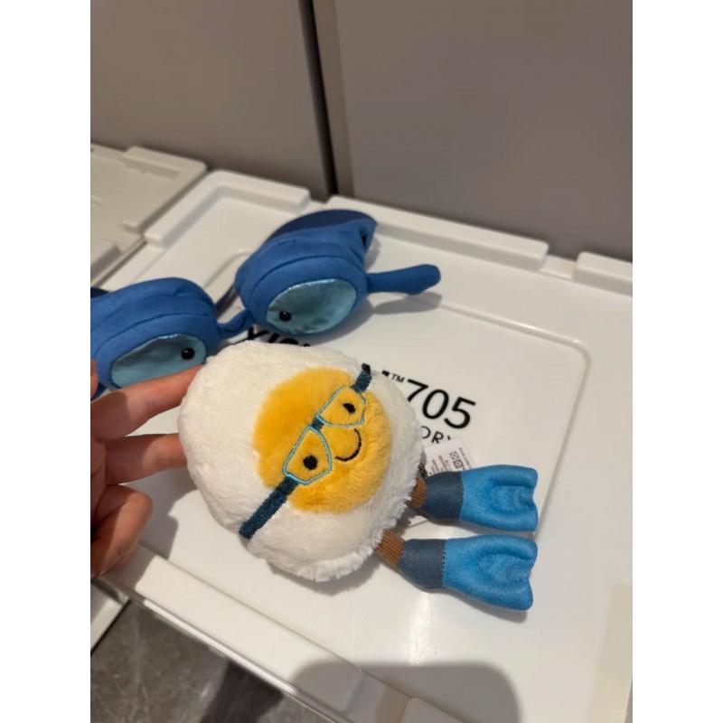 Плюшевая игрушка в стиле Jellycat: Кукла-топпер "Кролик и Медведь с тремя бирками" - Идеальный подарок на день рождения для девочек