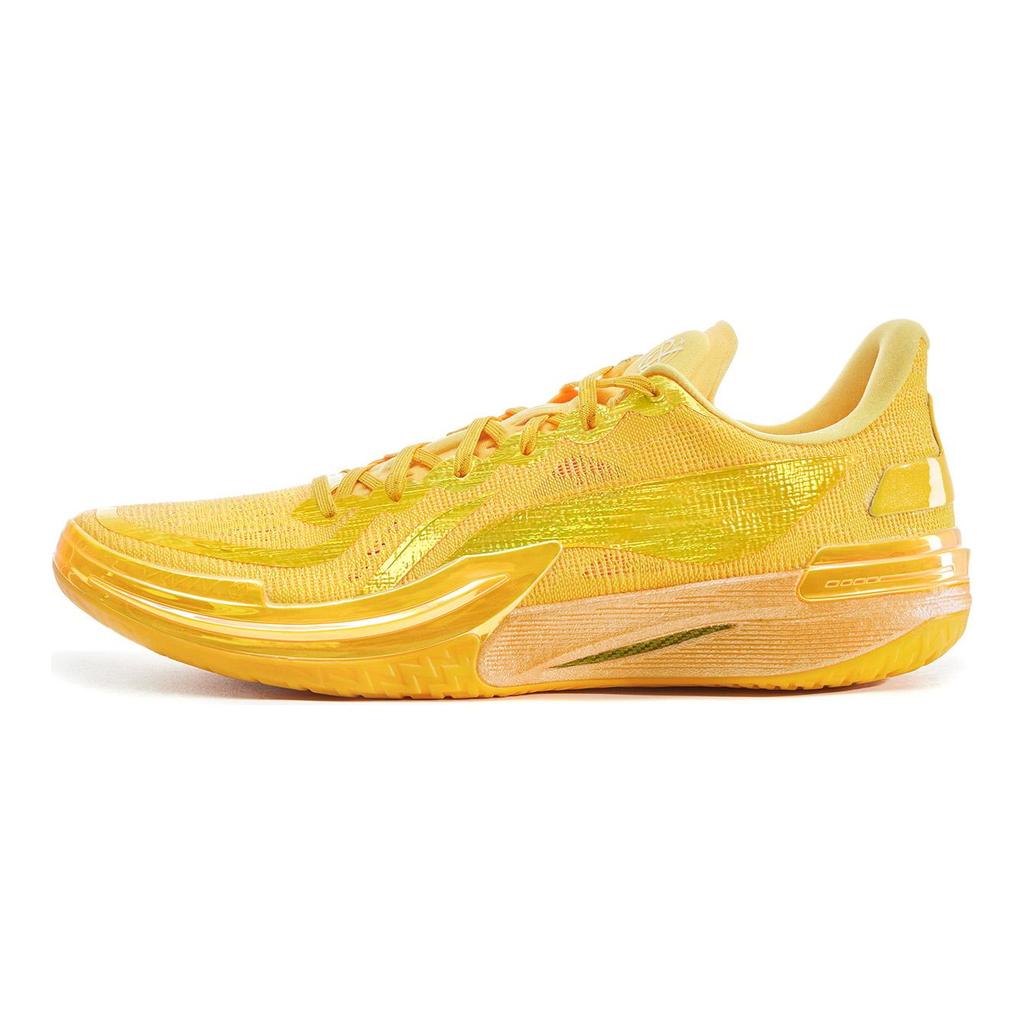 Li Ning Gamma Амортизация Скользкие Устойчивые к истиранию Поддержка Низкие Баскетбольные кроссовки Мужские Желтые ABAV035-18
