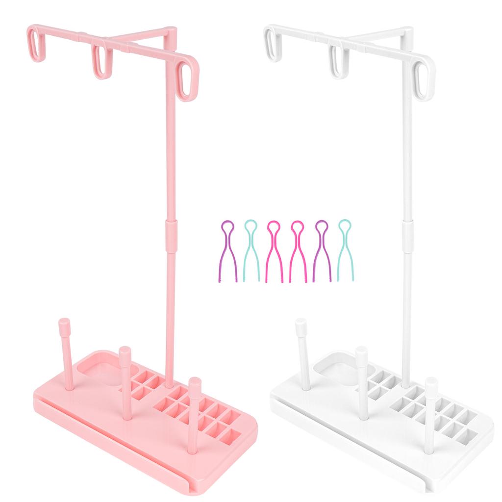 2 шт. подставки для катушек с нитью и 6 шт. небольшие зажимы для швейной шпульки, легкий вес