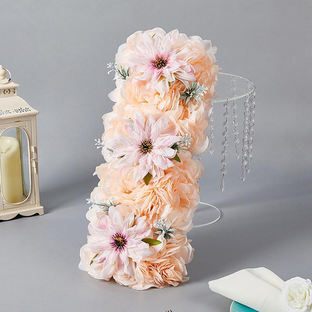 Artificial Flower Panel Peony Cluster Backdrop Wedding Table Setting Holiday Ceremony Simulation