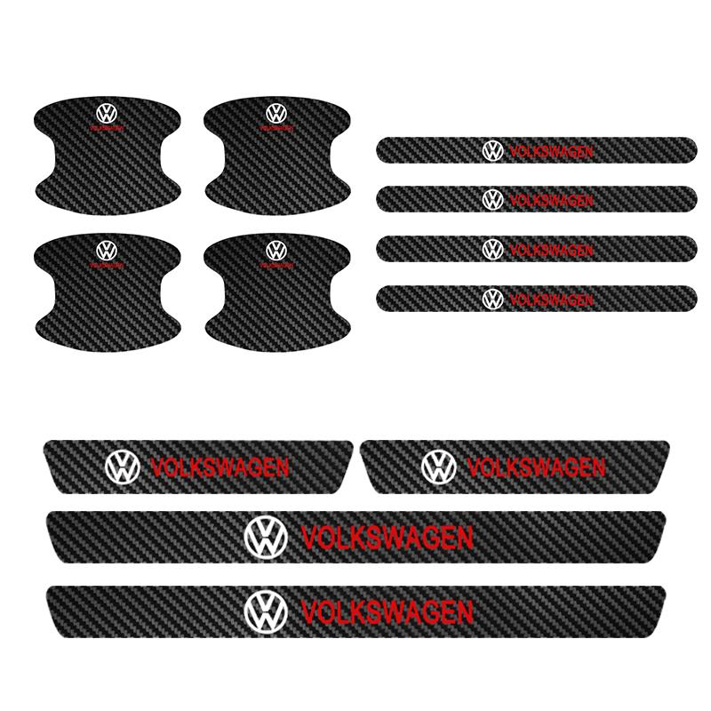 2025 Hot Automotive Threshold Bar with Door Handle Bowl Scratch Protective Sticker For Volkswagen VW GOLF Polo Tiguan JETTA GTI