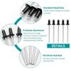 120Pcs Black Blind Rivets 6 Sizes Pull Rivets Pop Rivets  Deep Water Installing Boat