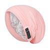 Double Layer Night Sleep Cap Satin Lining Head Wraps Casual Baggy Hat
