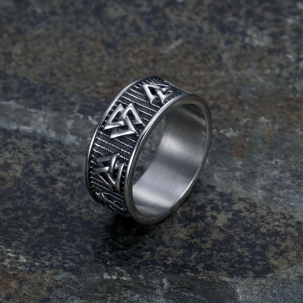 S925 Silver Ring Viking Ring Unisex Viking Legend Ring