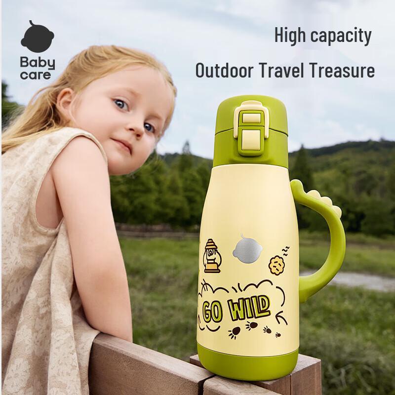 babycare Детская термобутылка из нержавеющей стали 316 с соломинкой