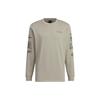 X National Geographic Aeroready Graphic Long Sleeve Outdoor Tee Men Tops Pebble Silver-Gray IS9509