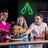 Alkkign Неоновая вывеска Пиво Светящаяся для бара Зеленая Надпись Cheers Неон Питание от USB Неоновая вывеска для бара на стену Вывеска для дома Изакая Мужская пещера Вечеринка Вывеска, Вывеска, Вывеска, Декор,