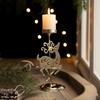 Decorative Xmas Tealight Holder Elk Christmas Candlestick  Wedding Party