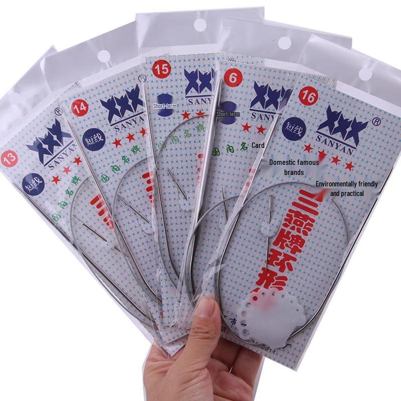 Набор circular knitting and crochet needles Sanyan из нержавеющей стали