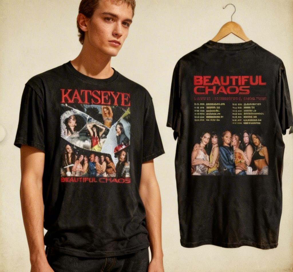 Katseye Beautiful Chaos Tour 2025 T-Shirt Nwt!!