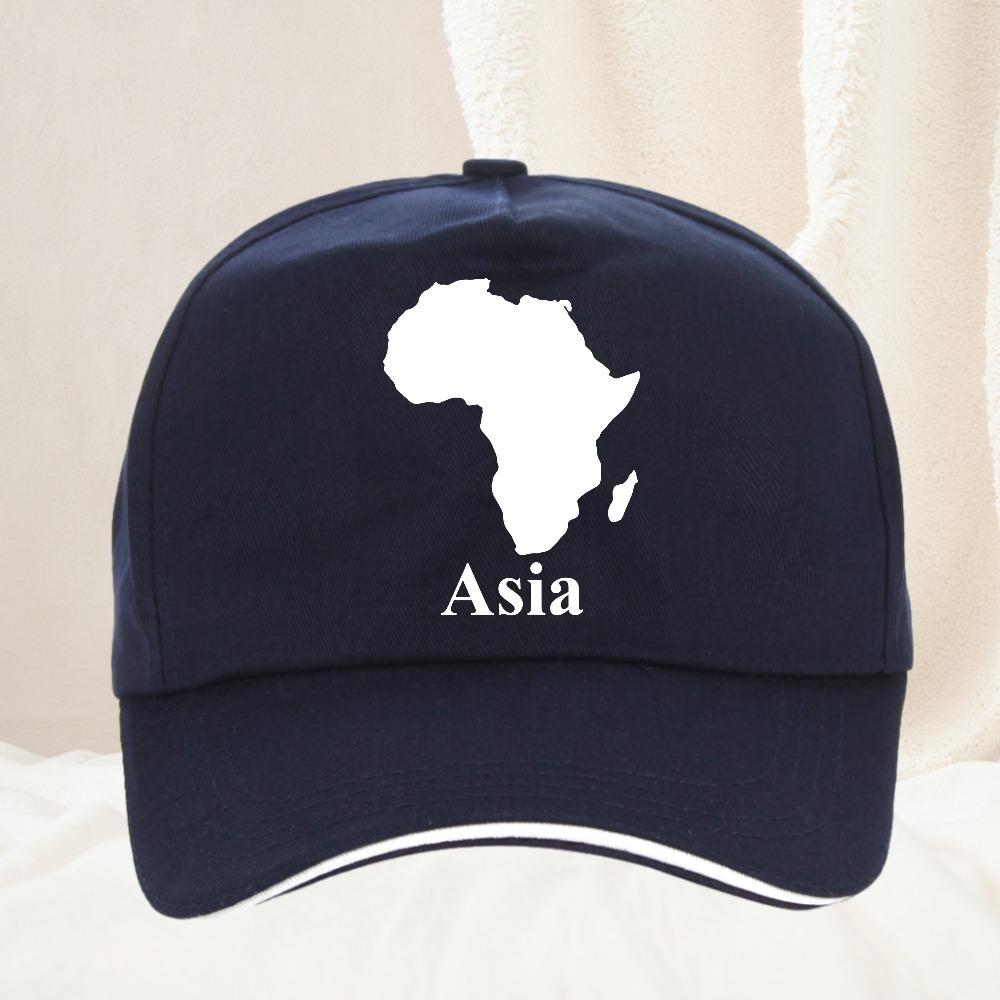 Unisex AFRICA ASIA HAT FUNNY PARODY MAP Women Cool Summer Adjustable Hat Baseball Cap Gift for Unisex