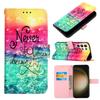 Hech qachon orzu qilishdan to'xtamang" PU Charm Hamyon Flipli Foto Ramkali Kitob G'ilofi iPhone Samsung Huawei Honor Xiaomi Redmi Oppo Vivo Sony Google TCL Infinix... uchun