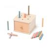 Baby Object Permanent Box Montessori Wooden Toy Color Sorting Shape Matching Box Coin Ball Drop Sensory Box Fine Motor Skills