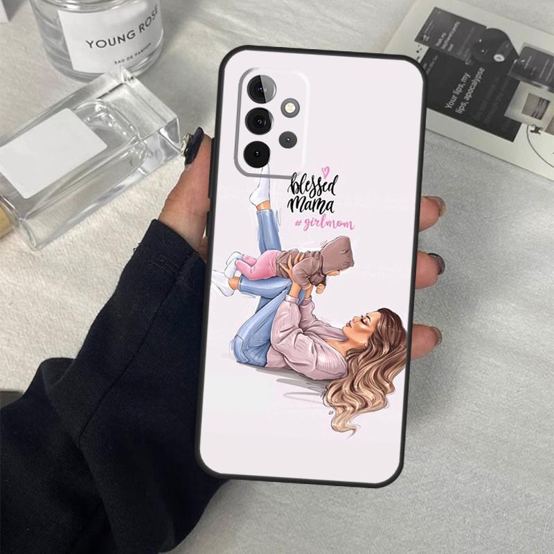 Чехол для телефона Мама Дочь Девочка Сын Папа для Samsung Galaxy A53 A33 A23 A13 A14 A24 A34 A54 A52 A32 A22 A12 A51 A71 A21S