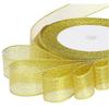22M Double Face Ribbon Metallic Gift Wrapping Universal Satin Ribbons  Christmas
