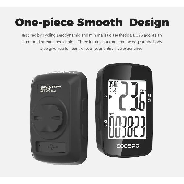 CooSpo BC26 Беспроводной велокомпьютер GPS Спидометр Одометр Bluetooth 5.0 Синхронизация с приложением Водонепроницаемый Дорожный велосипед MTB Велосипед