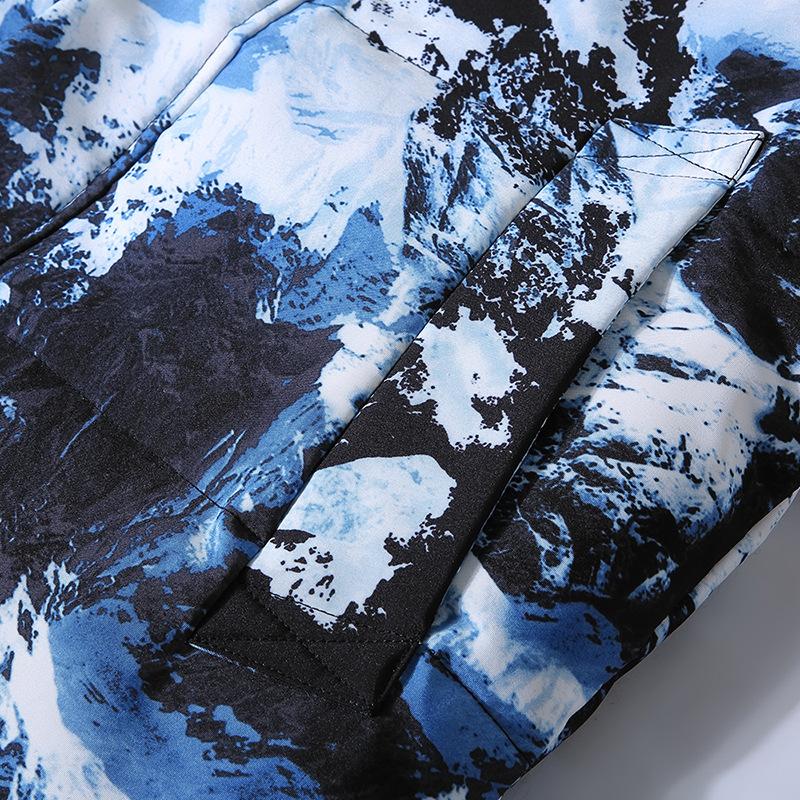 Новый пуховик для мужчин Молодежный зимний уличный Утепленный теплый капюшон Корейская версия Снежной горы