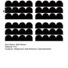 Easy to Apply Wall Edging 4Pcs Scalloped Border Decals, Peel and Stick Half Arch Geometric Stickers, Adhesive Trim for Cabinets Doors Semi Circle