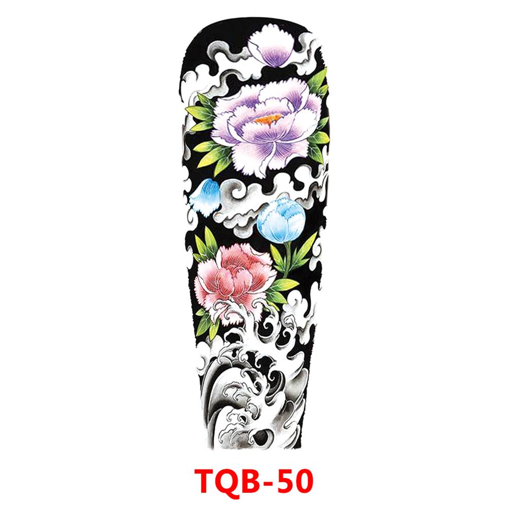 Татуировки с большим рукавом, львиной короной, скелетом, розой, водонепроницаемая временная татуировка, наклейка, дикий волк, тигр, мужская и женская тотемная тату